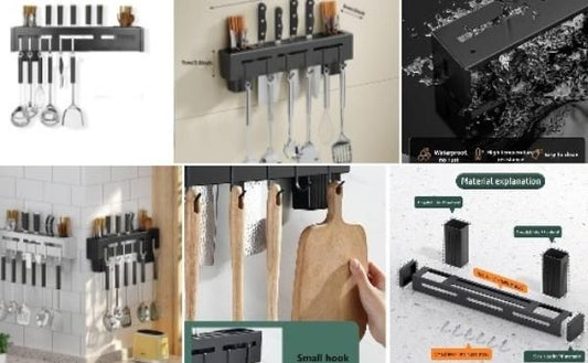 Wall Mounted Kitchen Rack (Pack of 1)