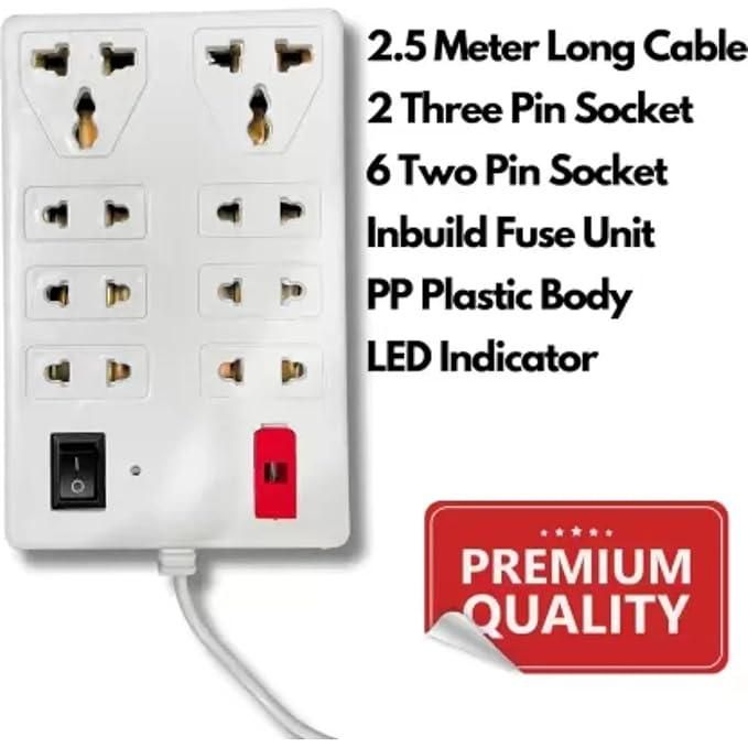 Socket Extension Boards (White, 2.5 m)
